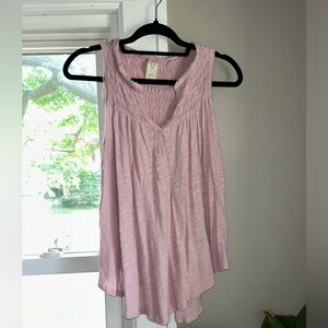 Pink Free People tank-top